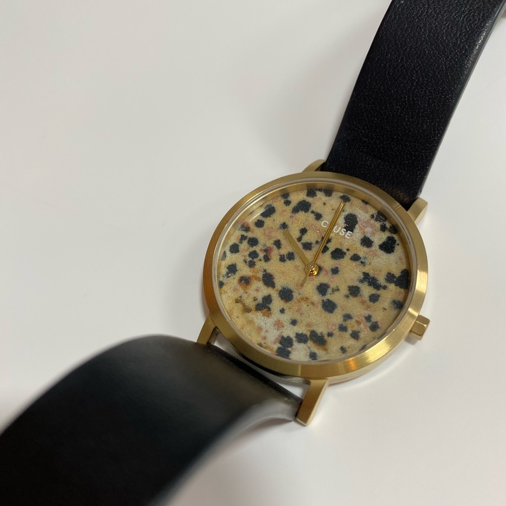 Cluse La Roche Dalmatian marble watch